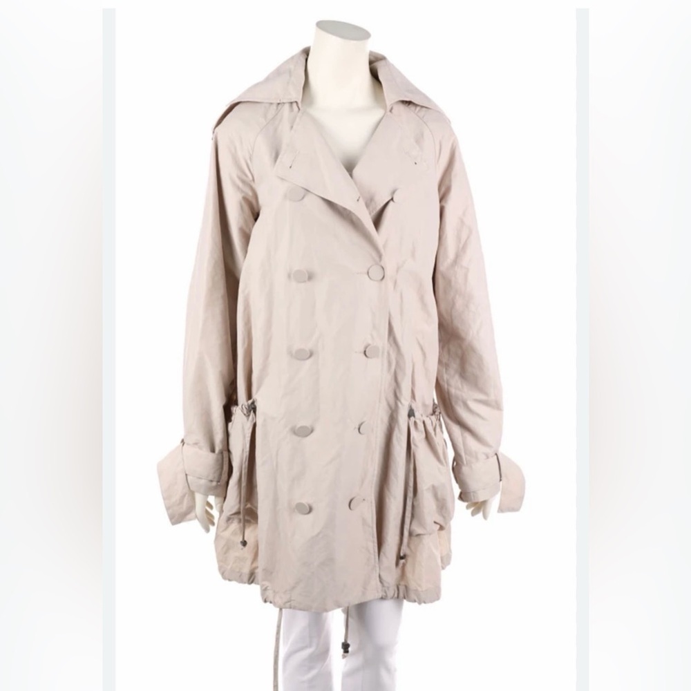 STELLA McCARTNEY x H&M Coat beige Trenchcoat Style with Patch Pockets Size XS
